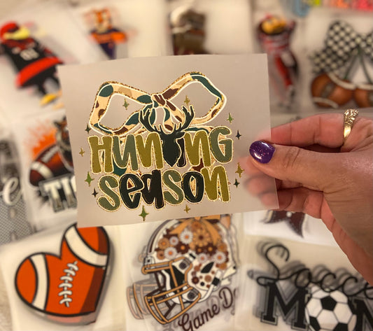 Hunting Season DTF Trucker Hat Patch Only