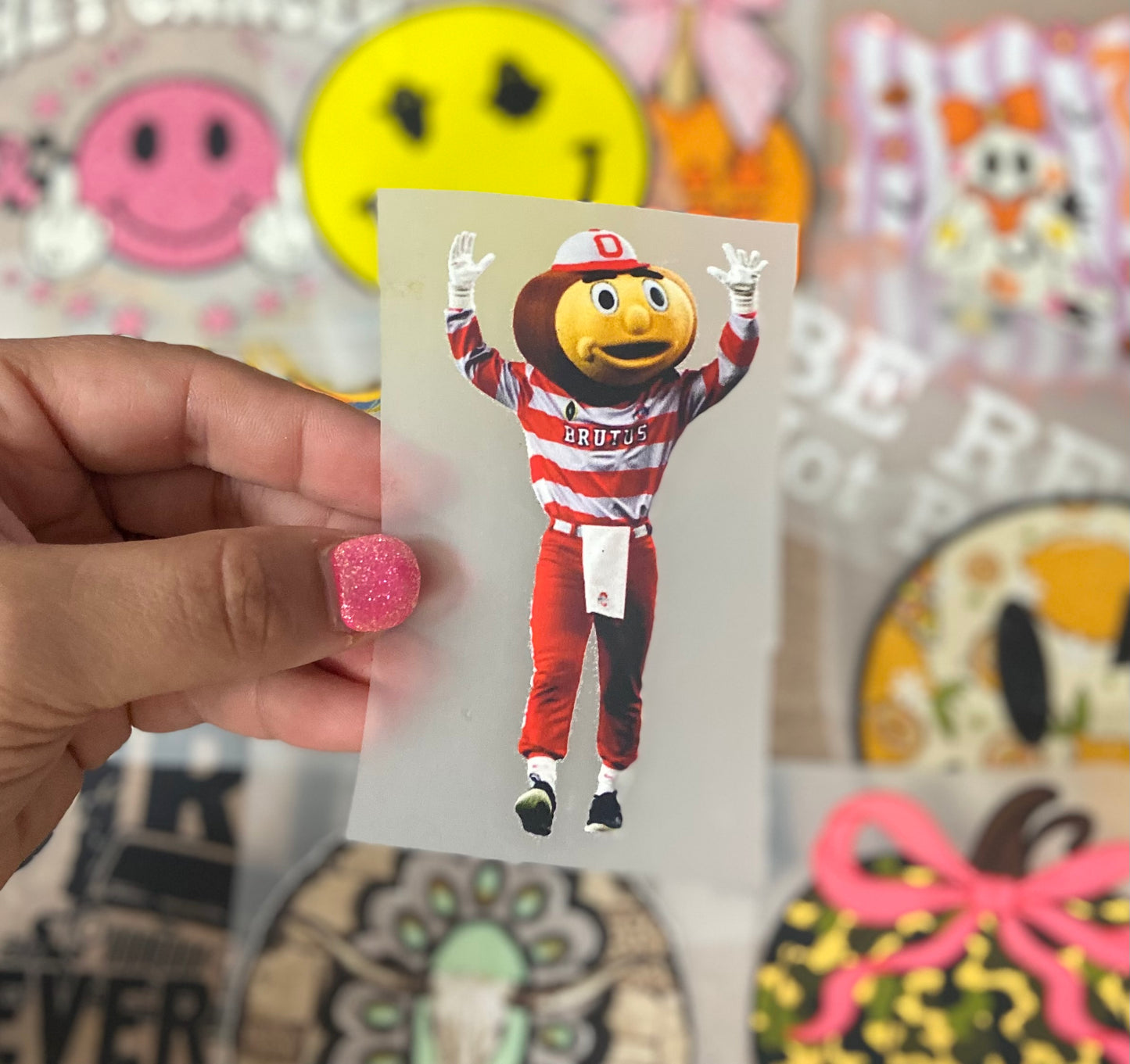 Football Mascots DTF Trucker Hat Patch Only