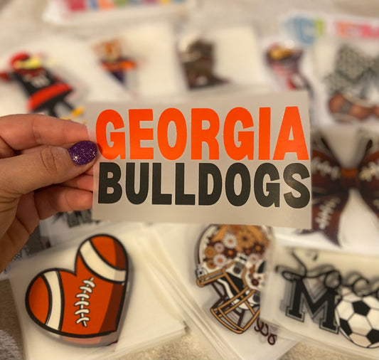 Bulldogs DTF Trucker Hat Patch Only