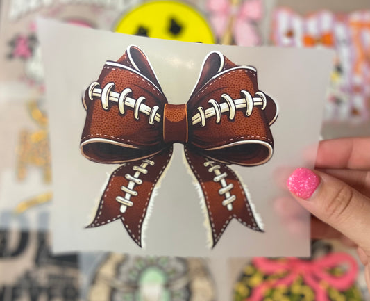 Football Bow Sitch DTF Trucker Hat Patch Only
