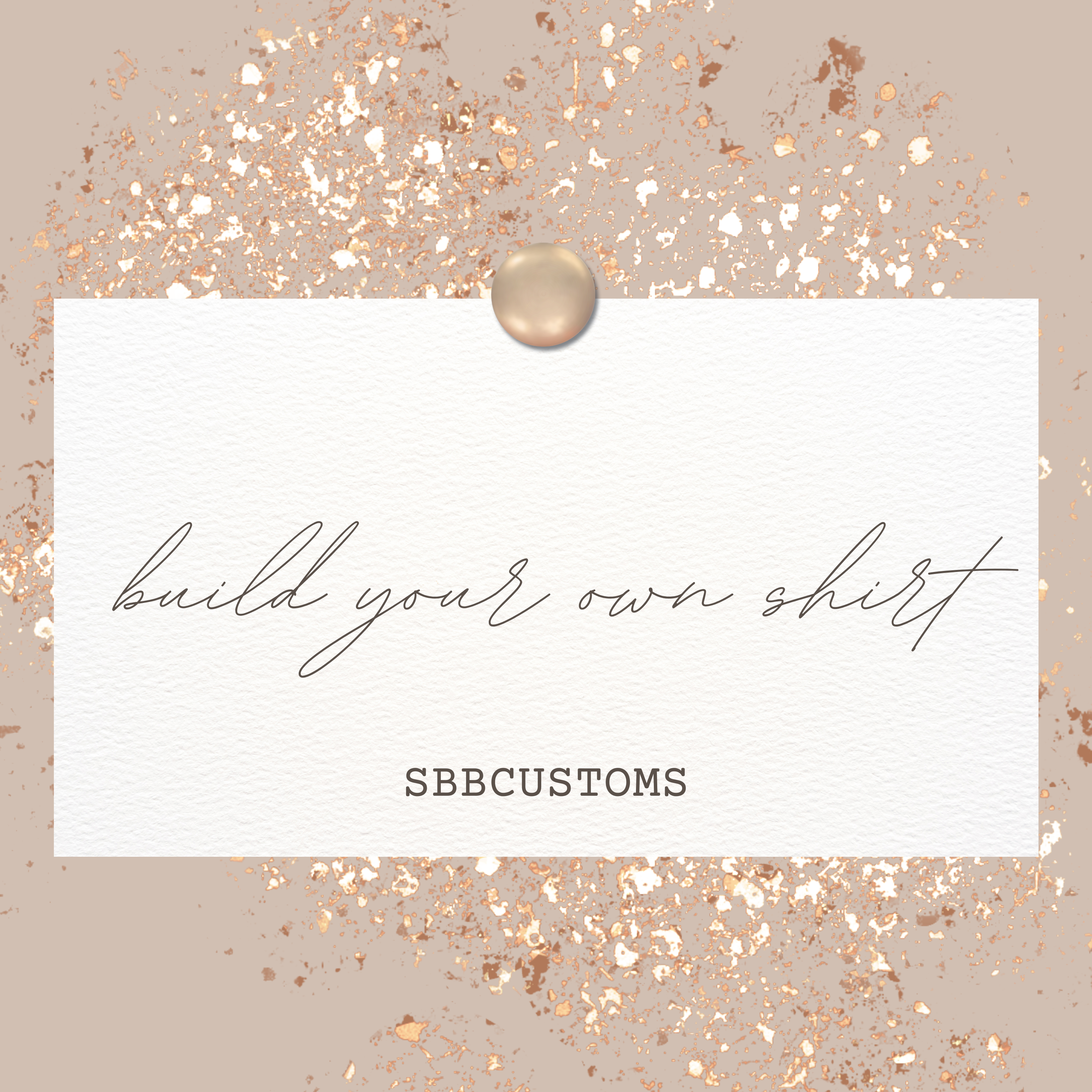 Build Your Own Shirt Sale!