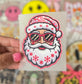 Pink Santa DTF Trucker Hat Patch Only