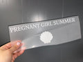Quick Ship Pregnant Girl Summer T-shirt