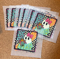Halloween Ghost Bouquet DTF Trucker Hat Patch Only