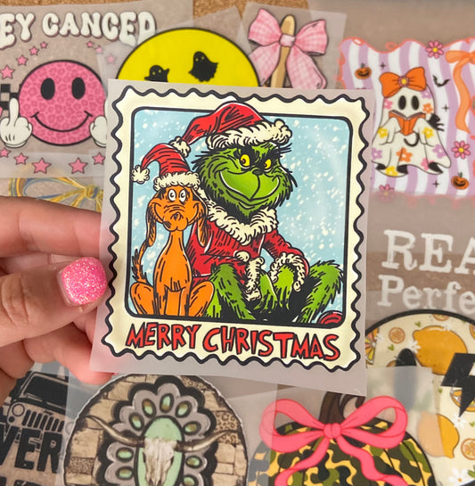 Green Guy Stamp DTF Trucker Hat Patch Only