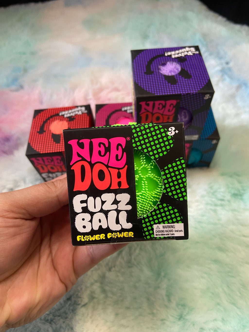 Authentic Needoh Fuzzball Flower Power | Viral Squishy Toy (Copy)