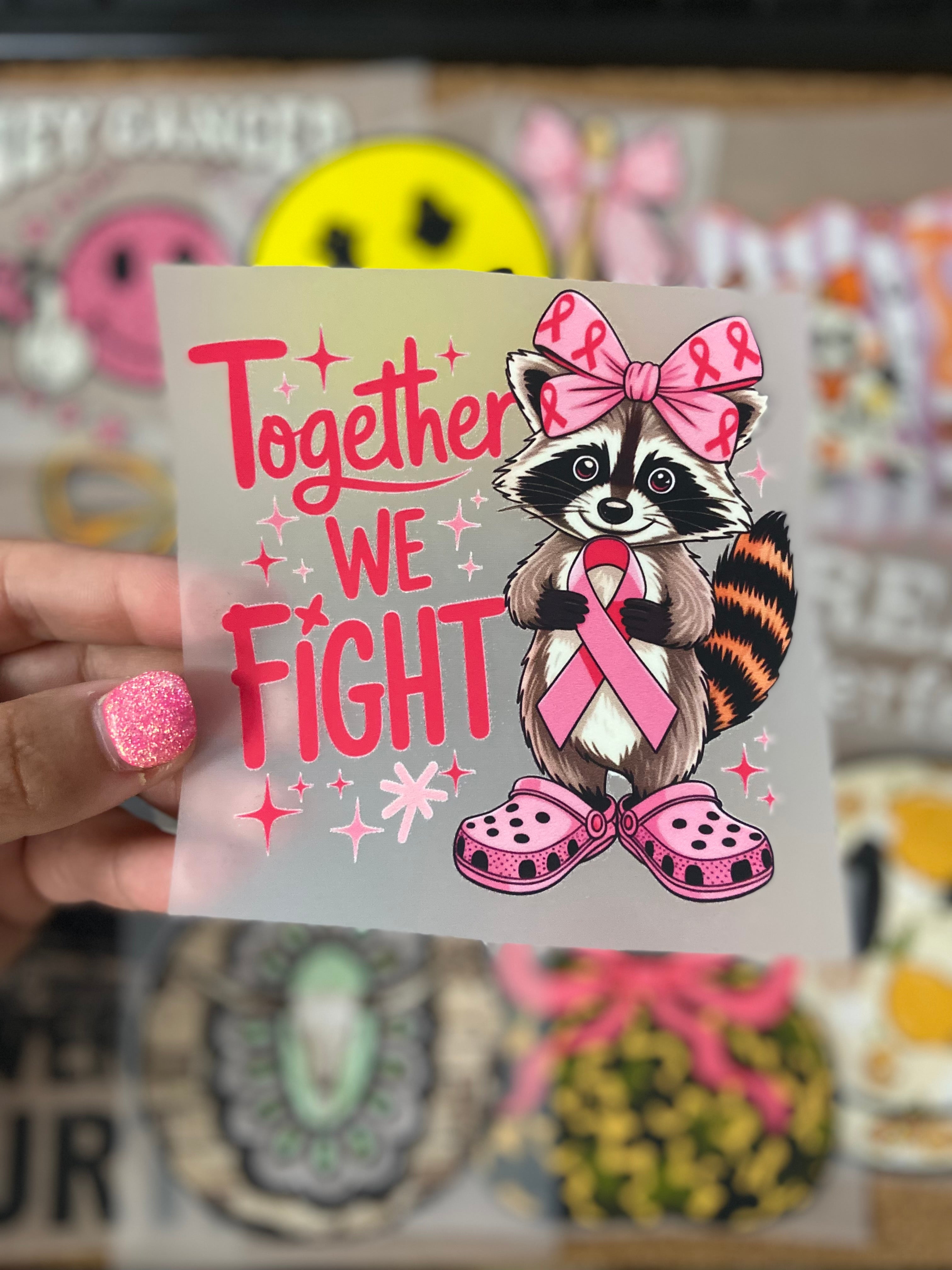 Together We Fight  DTF Trucker Hat Patch Only