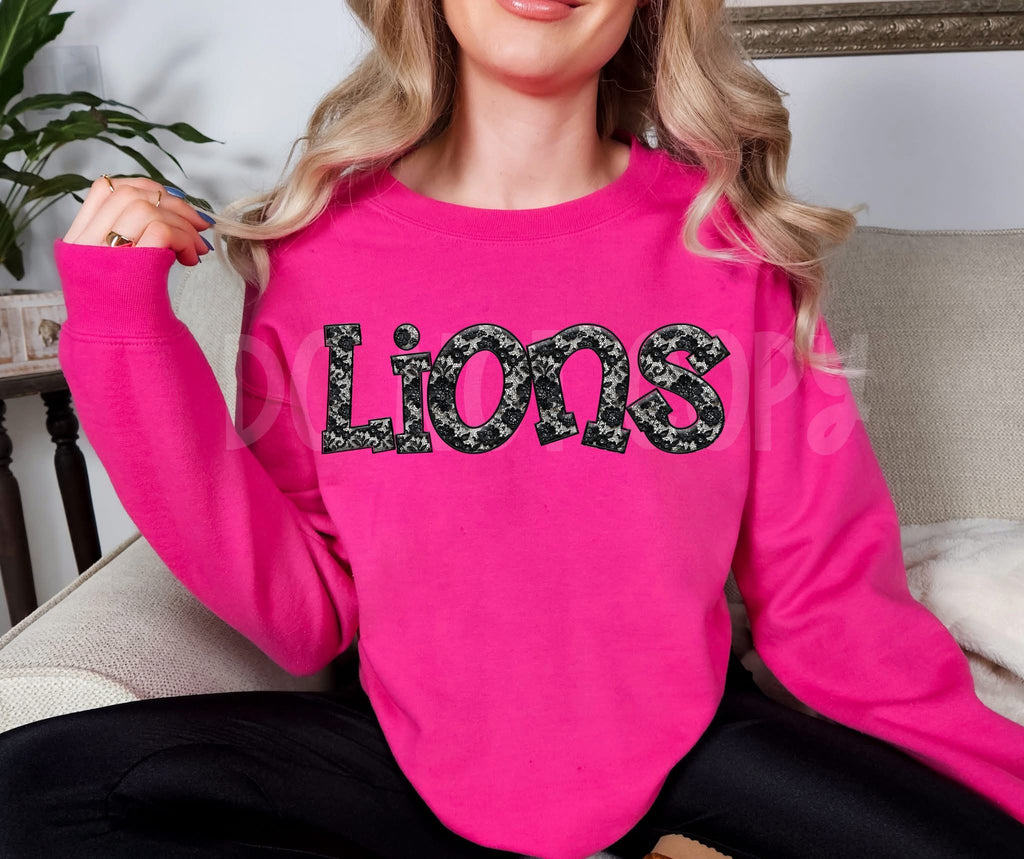 Black Cheetah Custom Name Sweatshirt