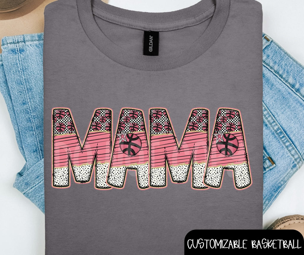 Custom Pink Sport Name Comfort Color T-Shirt