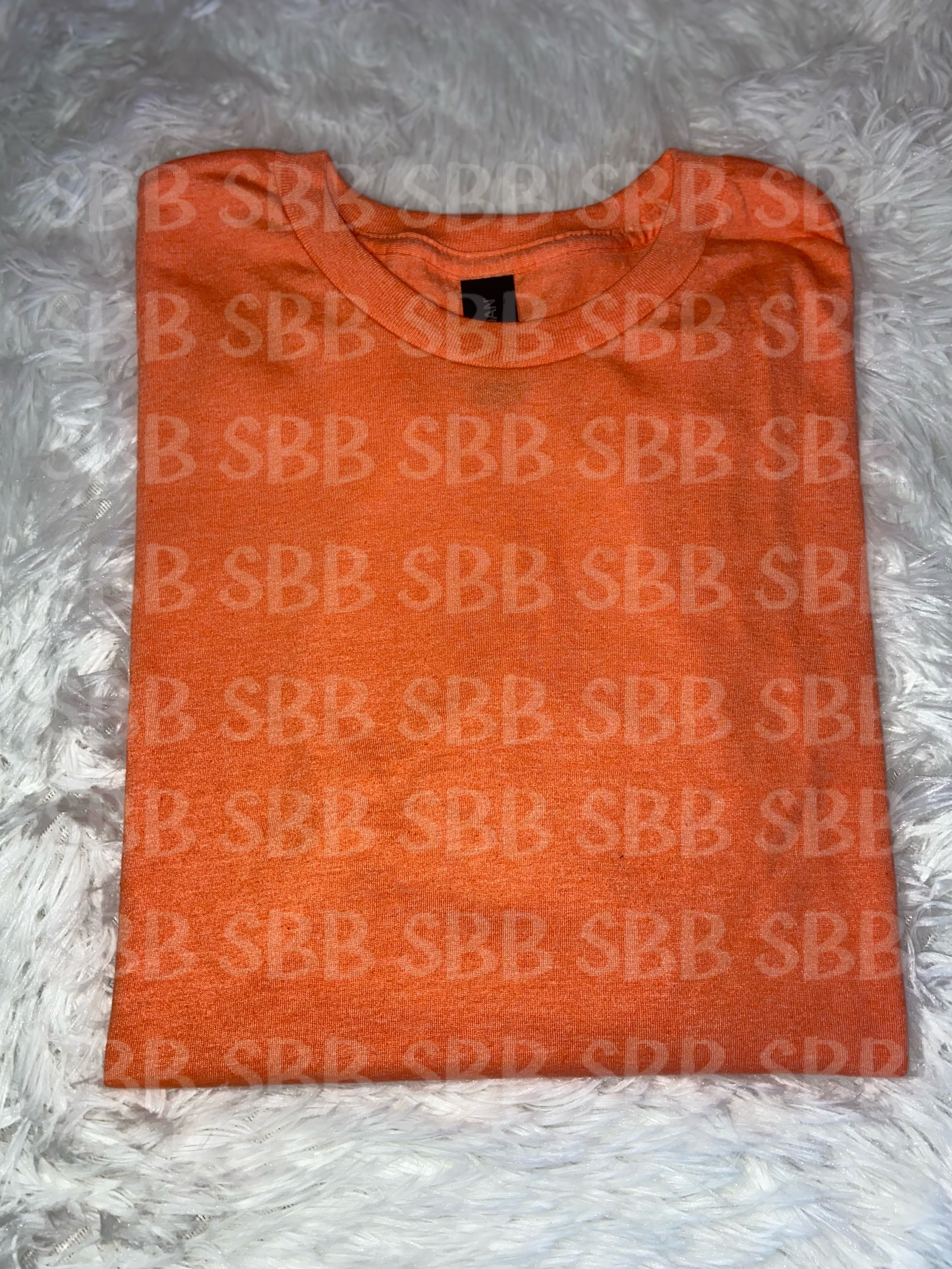 Quick Ship Choose Custom Design Orange T-shirt