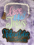 Quick Ship Love Like Jesus Pastel T-shirt