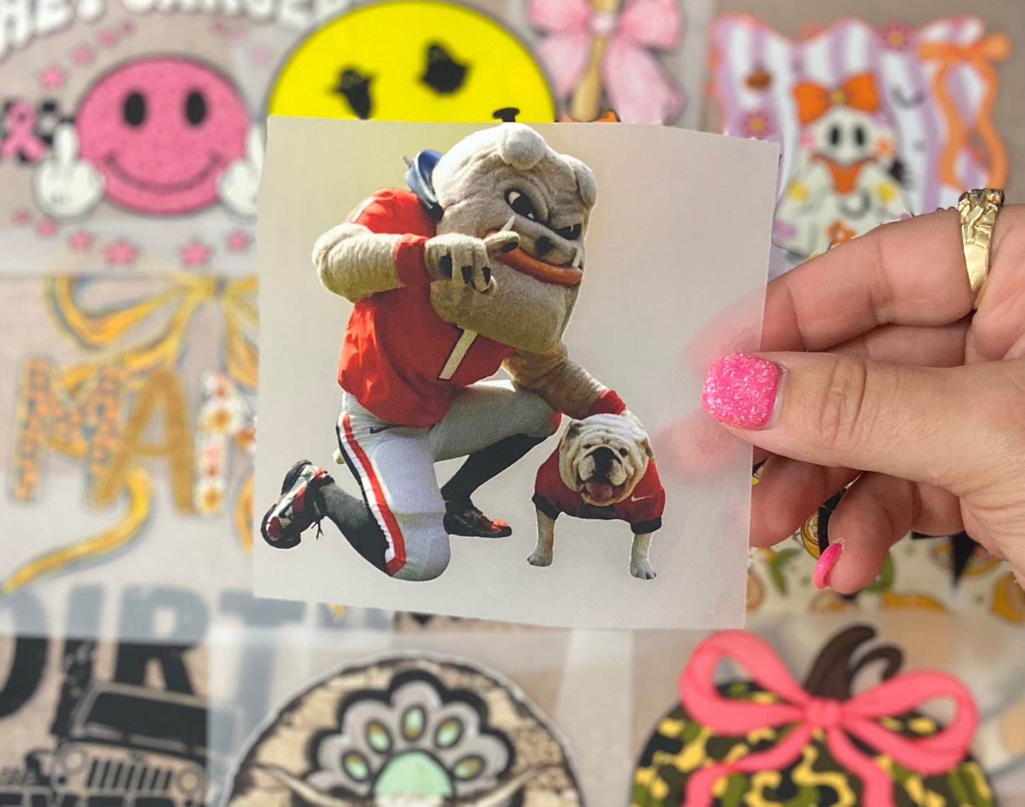 Football Mascots DTF Trucker Hat Patch Only