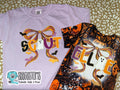 Custom Halloween Bow Name T-shirt