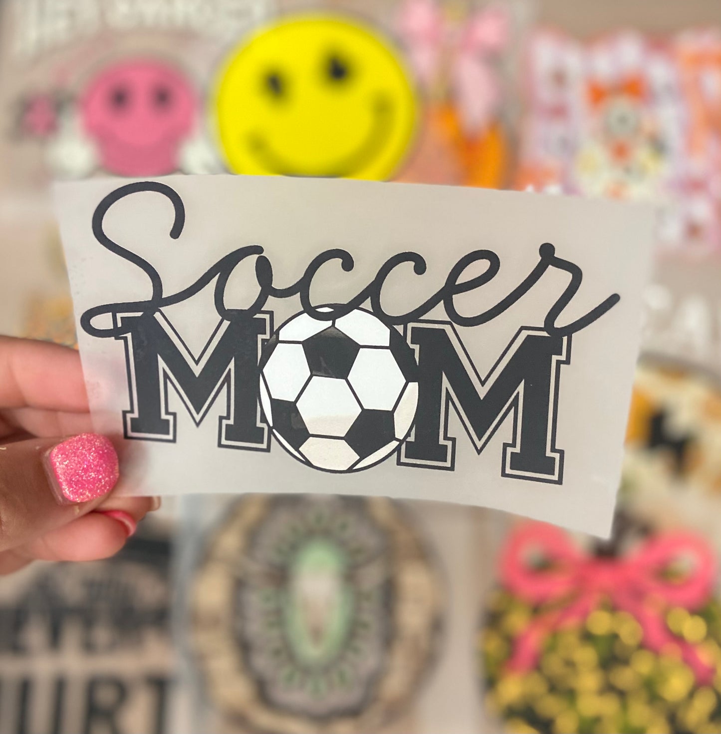 Soccer Mom DTF Trucker Hat Patch Only