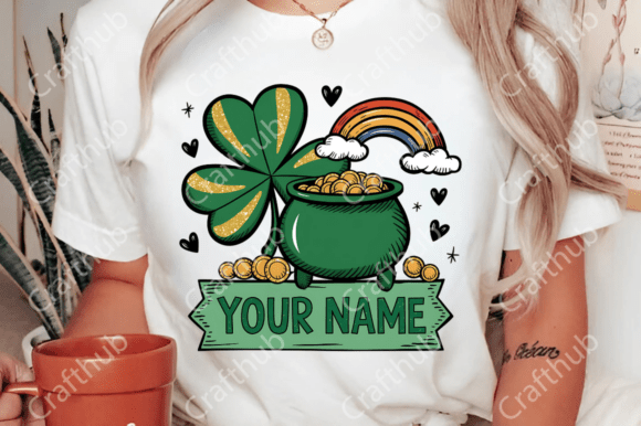 Custom Pot Of Gold St Patricks Baby, Toddler, Youth Short Sleeve Shirt