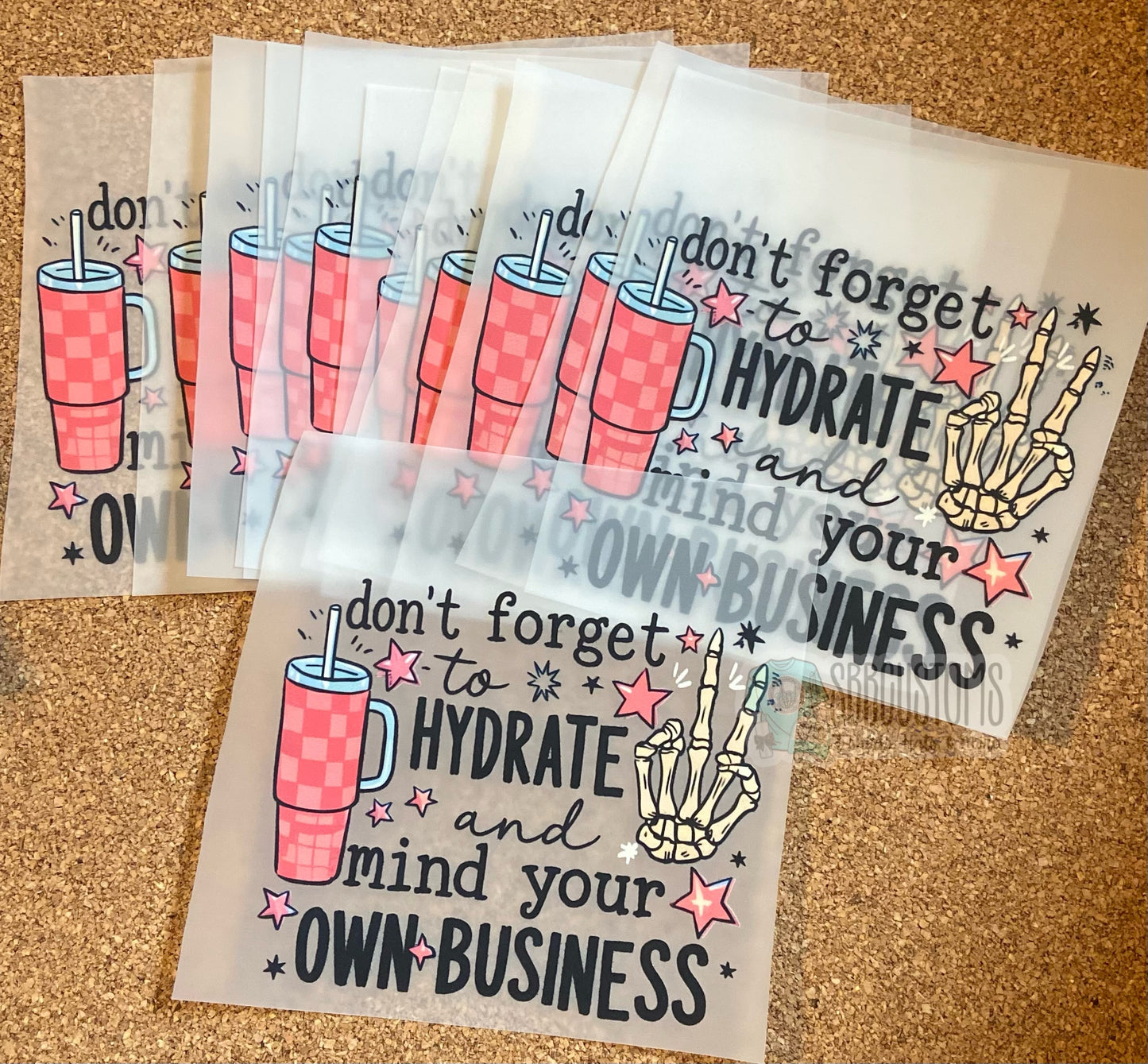 Hydrate Mind Your Own Business DTF Trucker Hat Patch Only