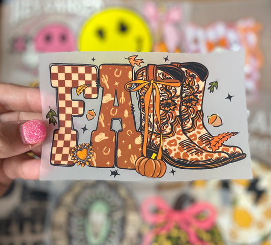 Fall Western DTF Trucker Hat Patch Only