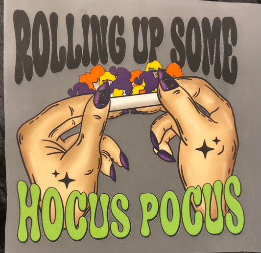 Rolling Up Halloween DTF Trucker Hat Patch Only