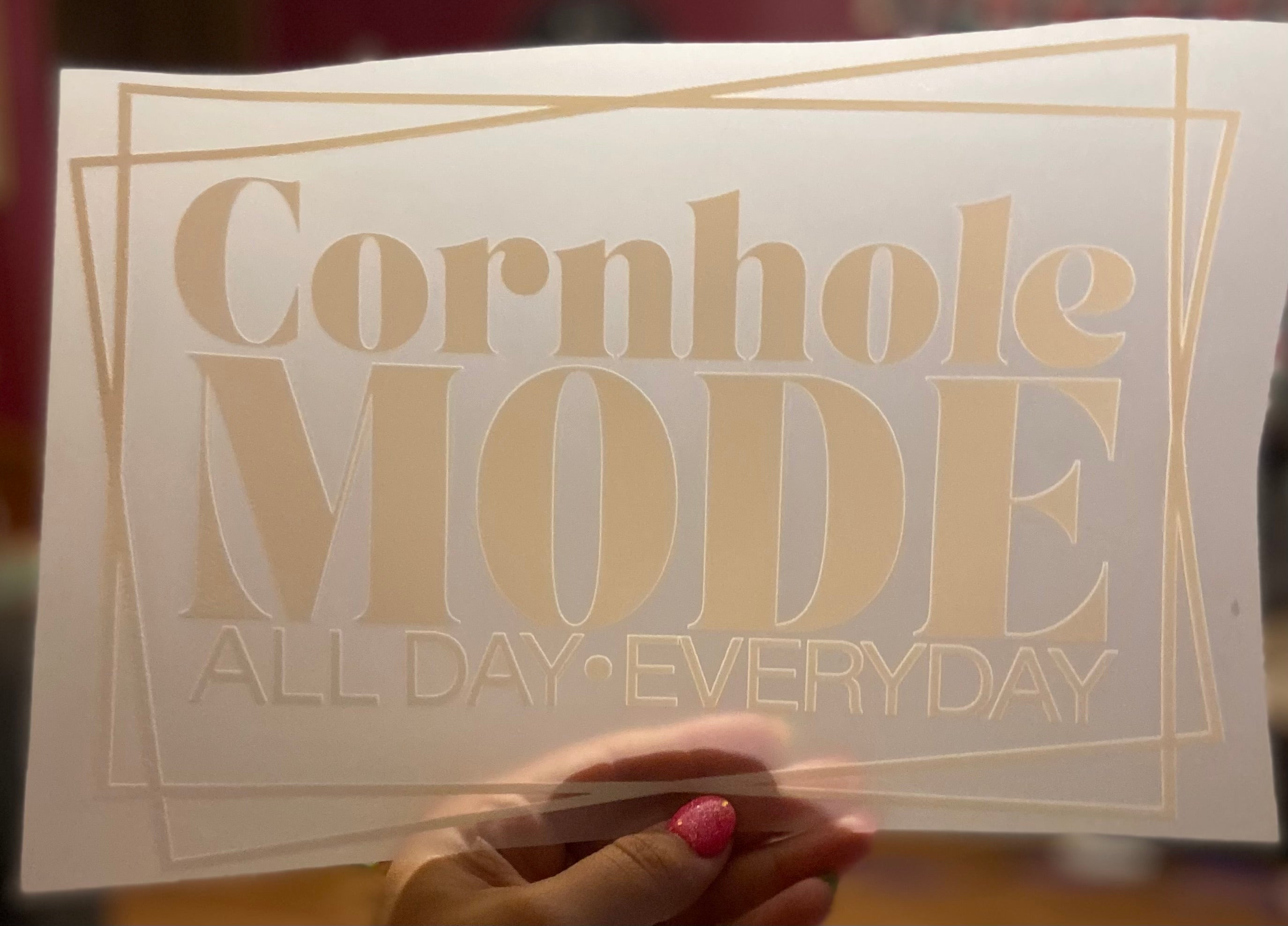Quick Ship Cornhole Mode All Day T-shirt