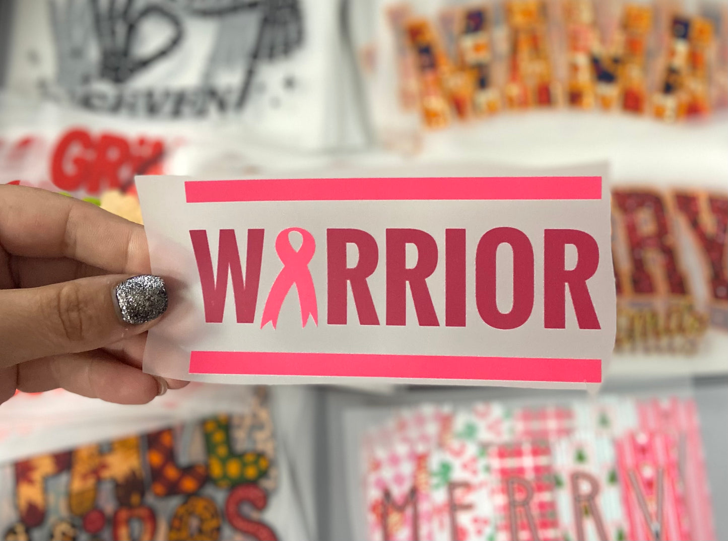 Warrior DTF Trucker Hat Patch Only
