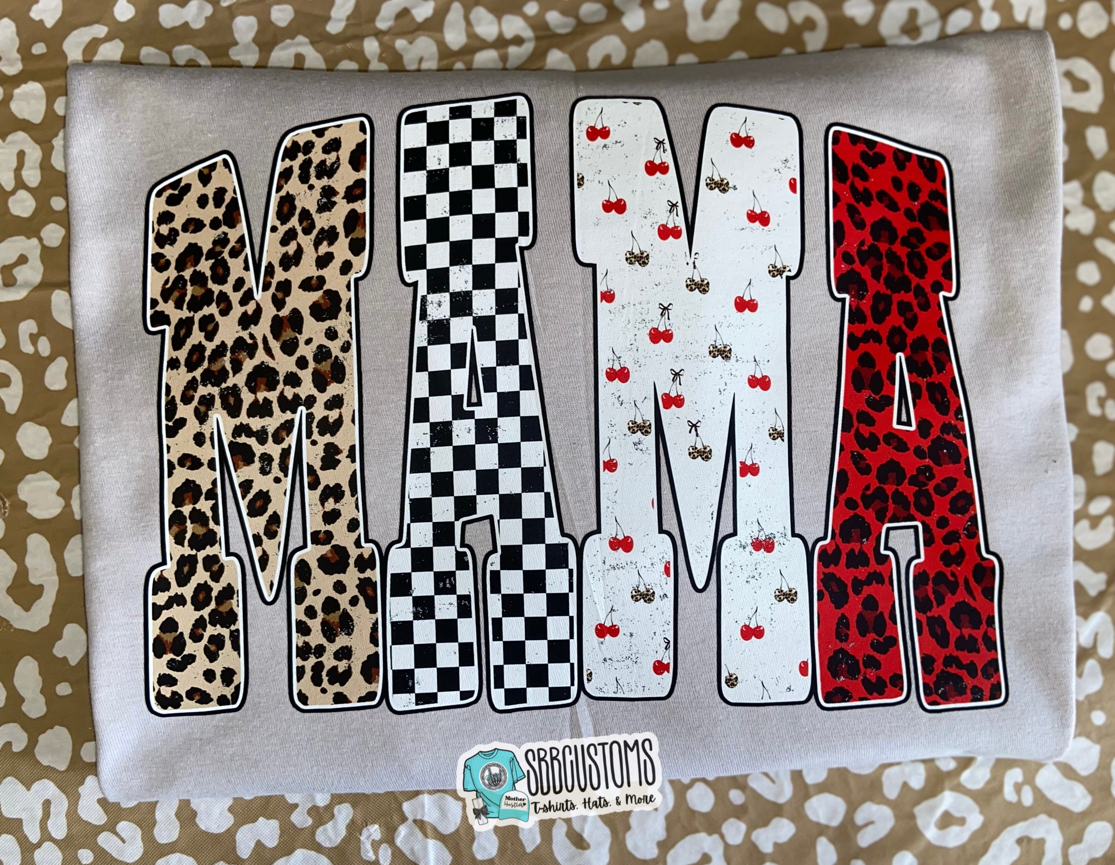 Mama Cherries and Checkered T-shirt