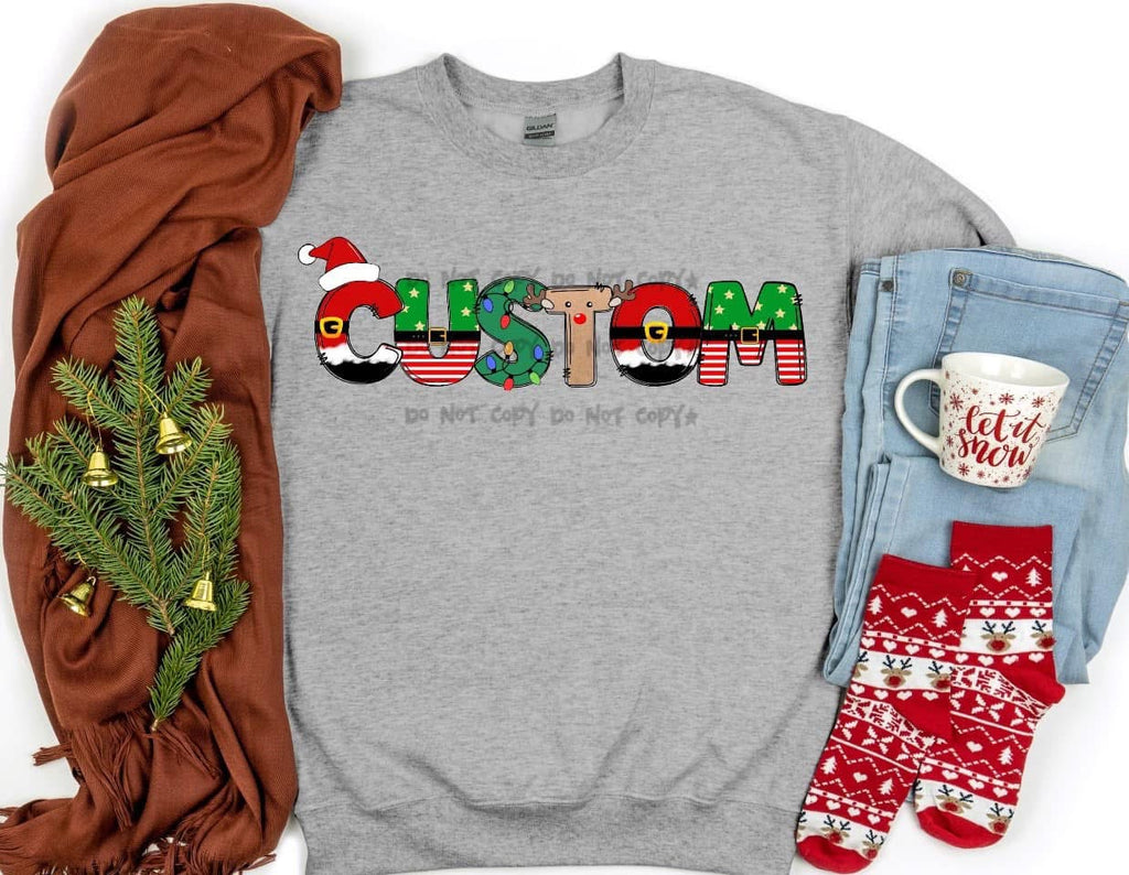 Christmas Custom Name Comfort Color T-Shirt