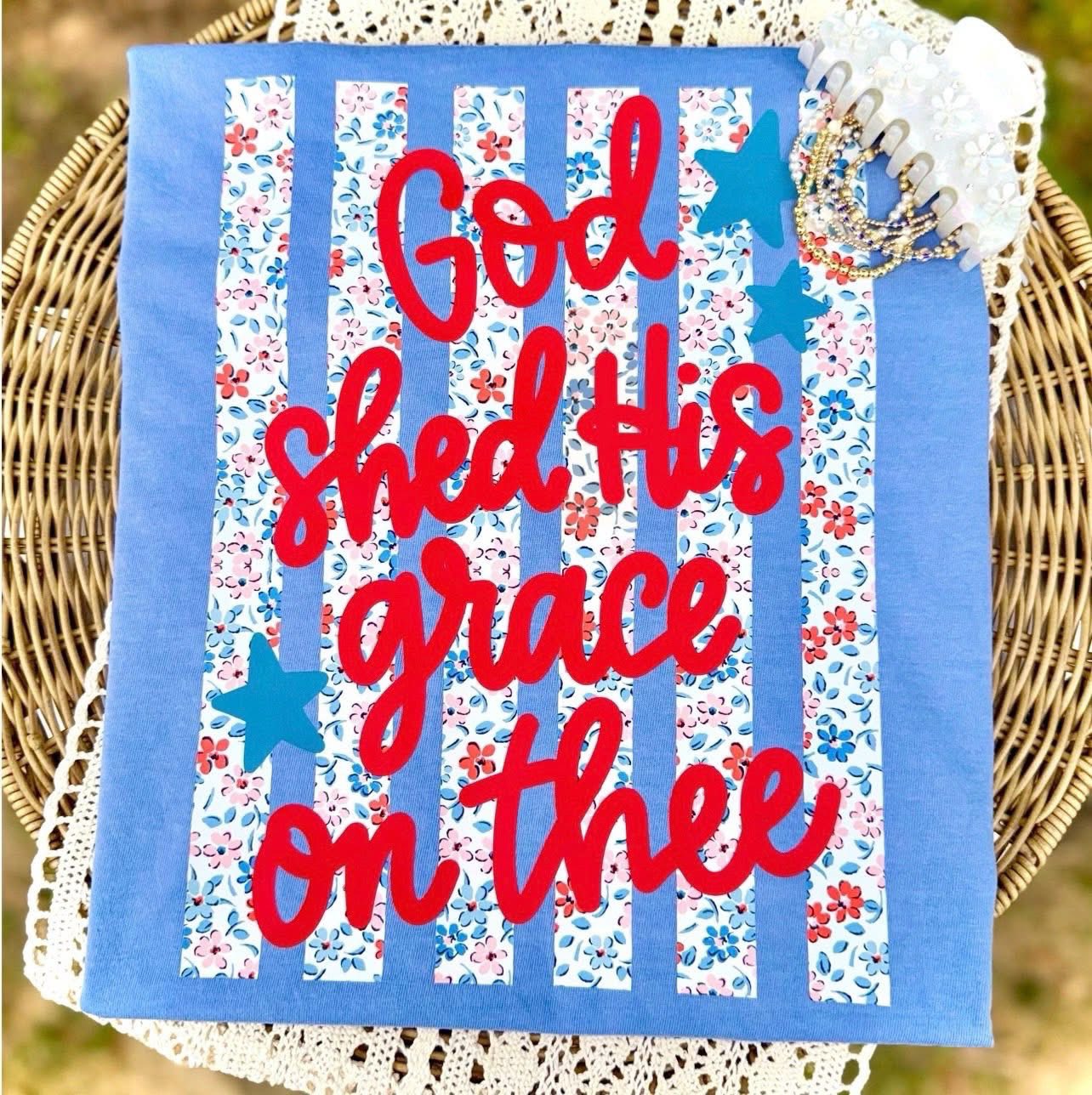God Shed His Grace On Thee Adult Top