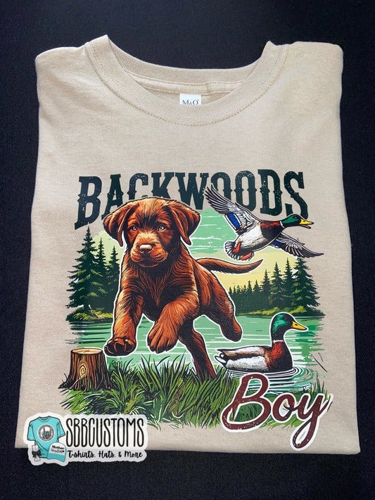 Backwoods Boy Baby, Toddler, Youth Short Sleeve Shirt