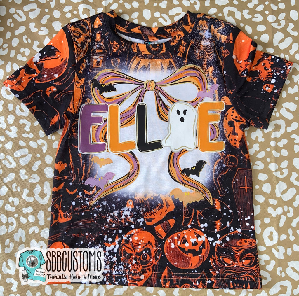 Custom Halloween Name Baby, Toddler, Youth Short Sleeve Shirt