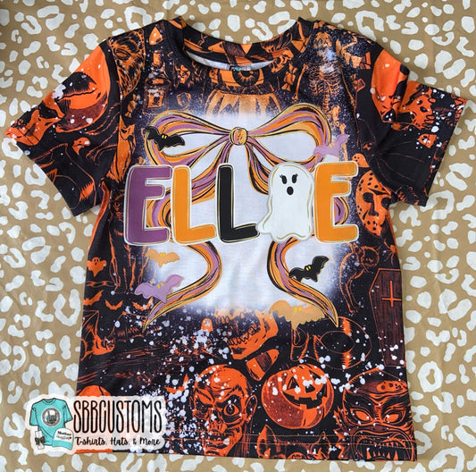 Custom Halloween Name Baby, Toddler, Youth Short Sleeve Shirt