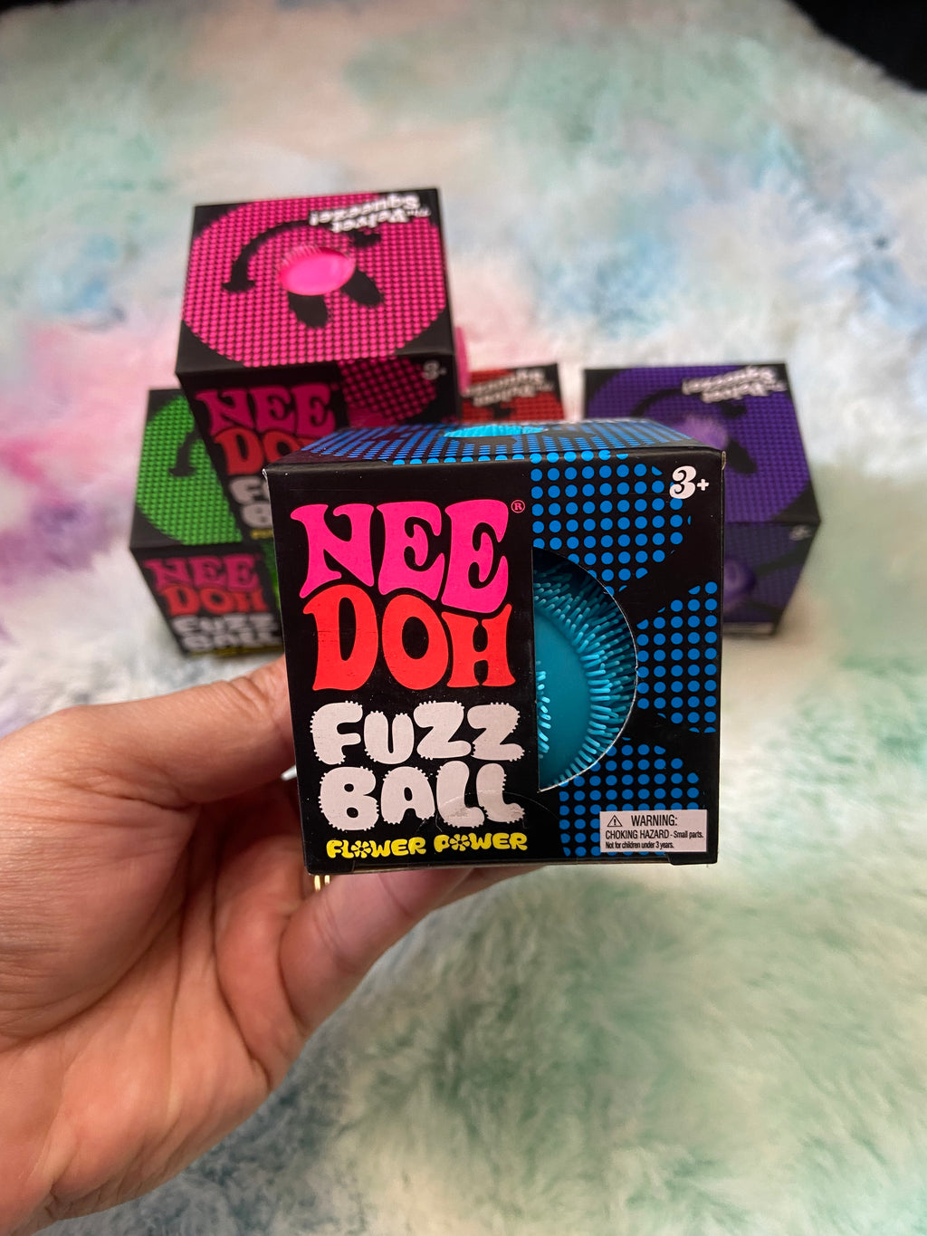 Authentic Needoh Fuzzball Flower Power | Viral Squishy Toy (Copy)