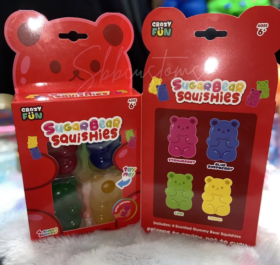 IN STOCK - Authentic RMS Sugar Bear Squishies 4 Pack