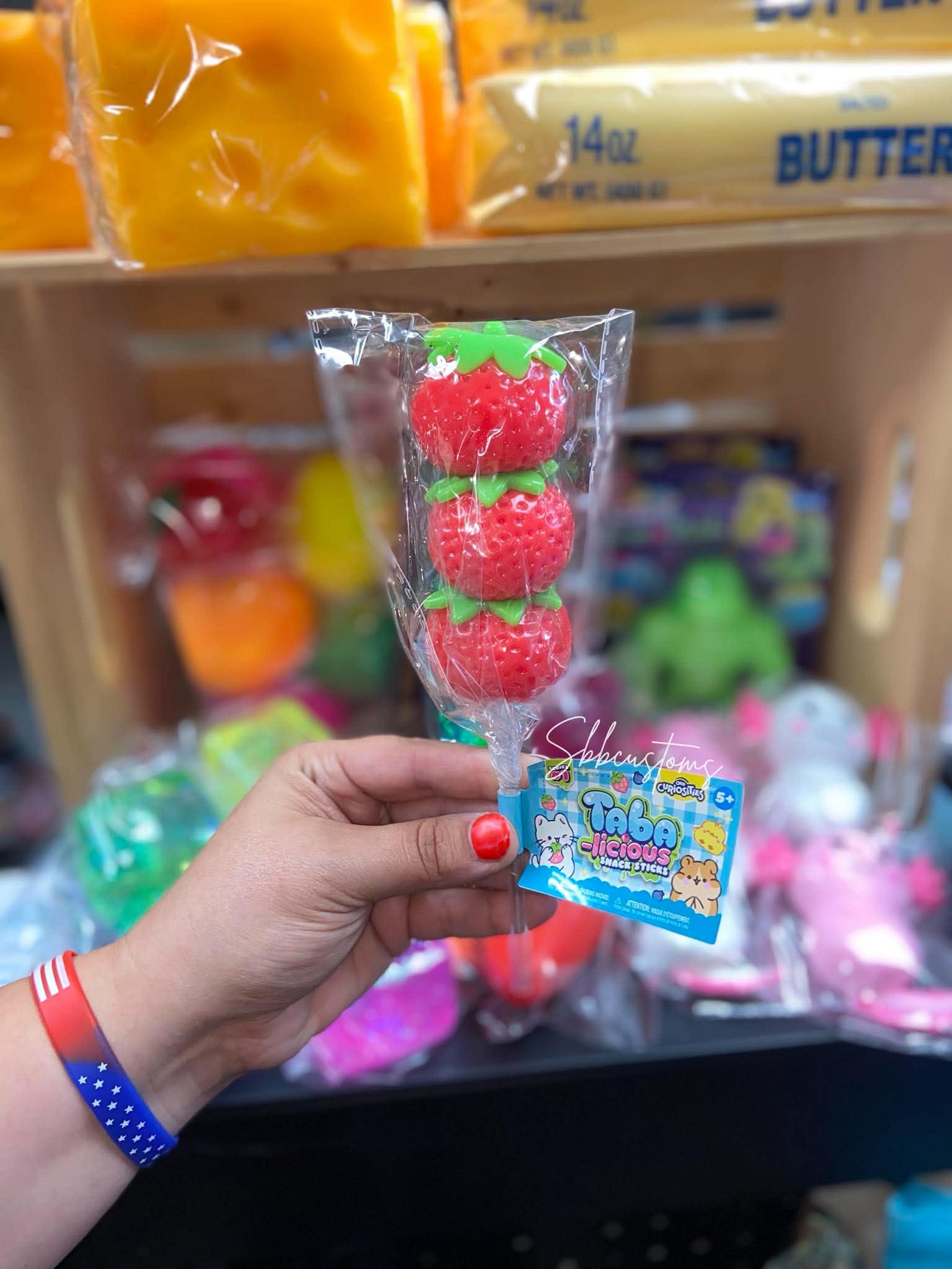 IN STOCK - Strawberry Stick Taba Squishy