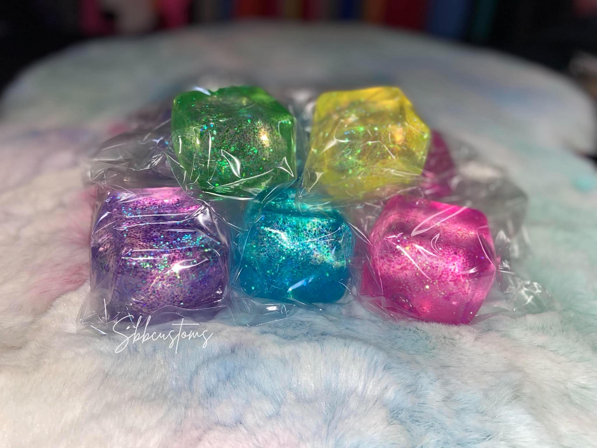 IN STOCK - Glitter Cube Squishy