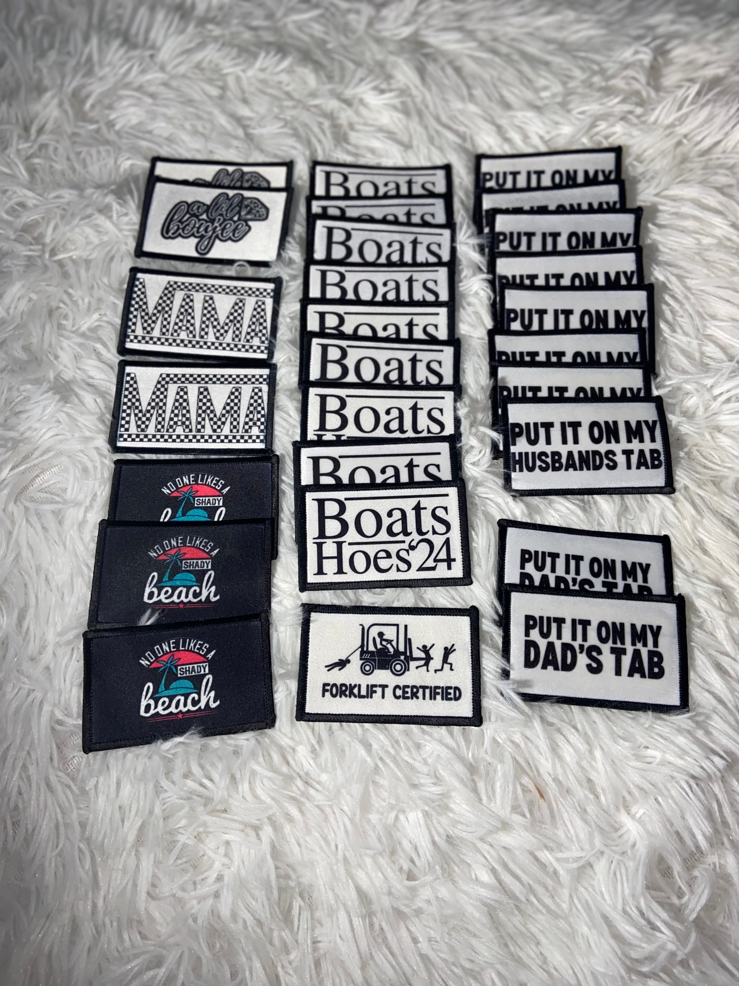 Ben Drankin’ Patriotic Trucker Hat Iron On Patch Only