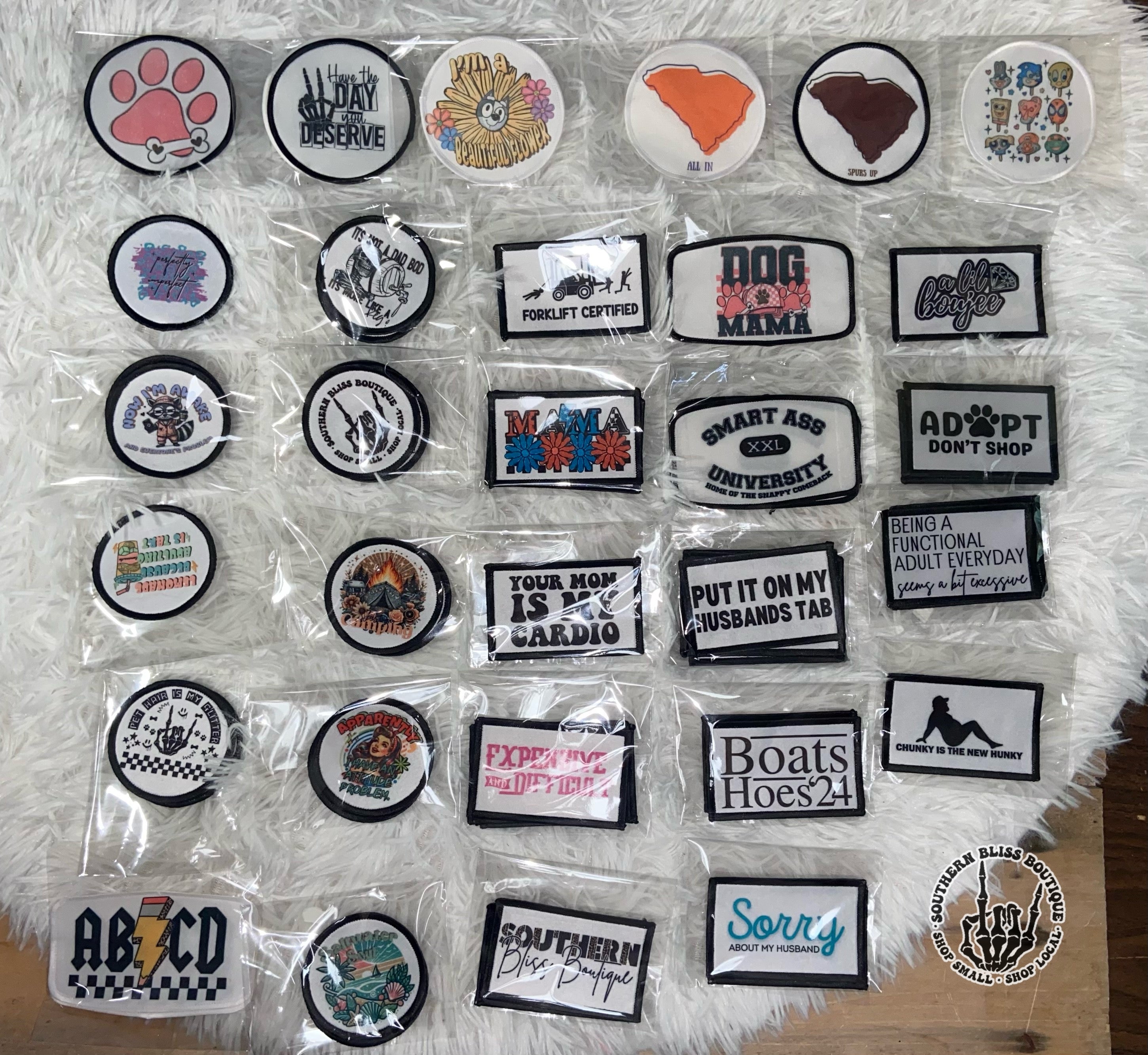 A Little Boujee Trucker Hat Iron On Patch Only