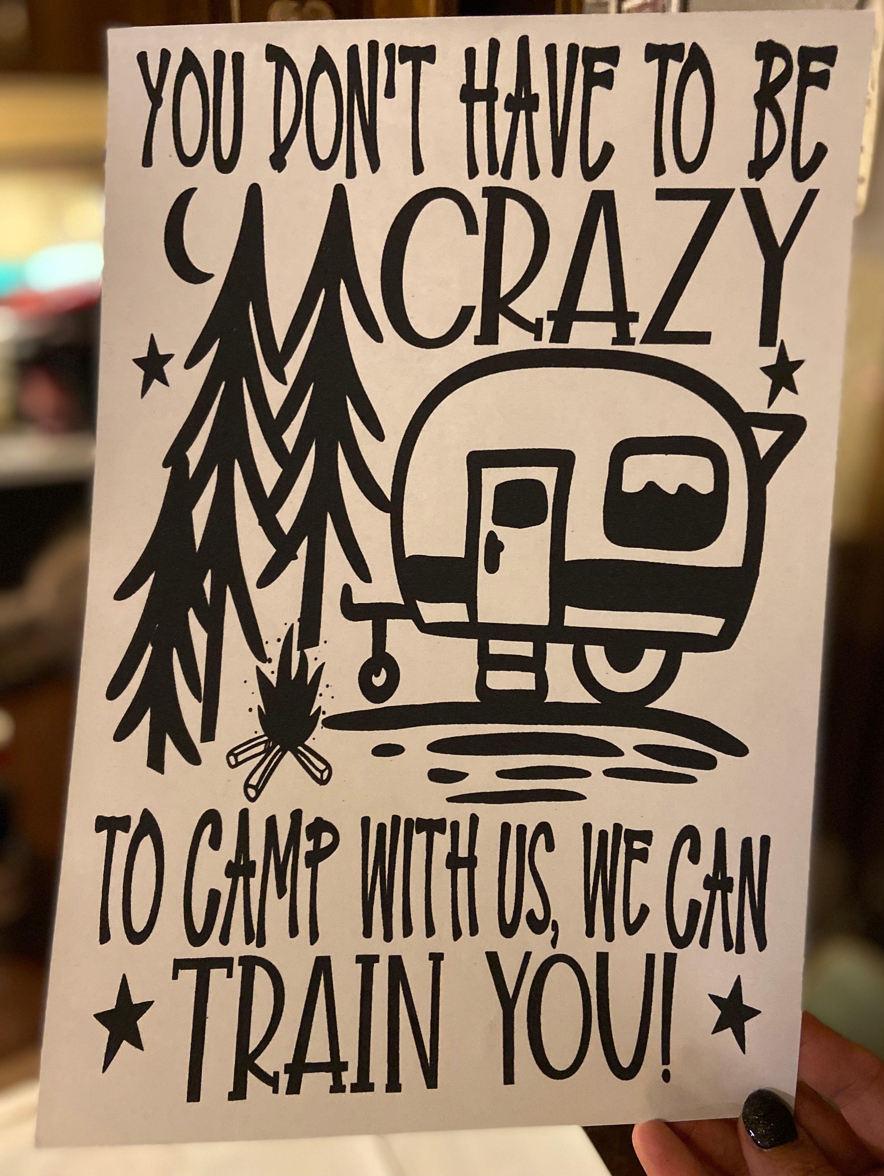 Quick Ship Camp With Us T-shirt