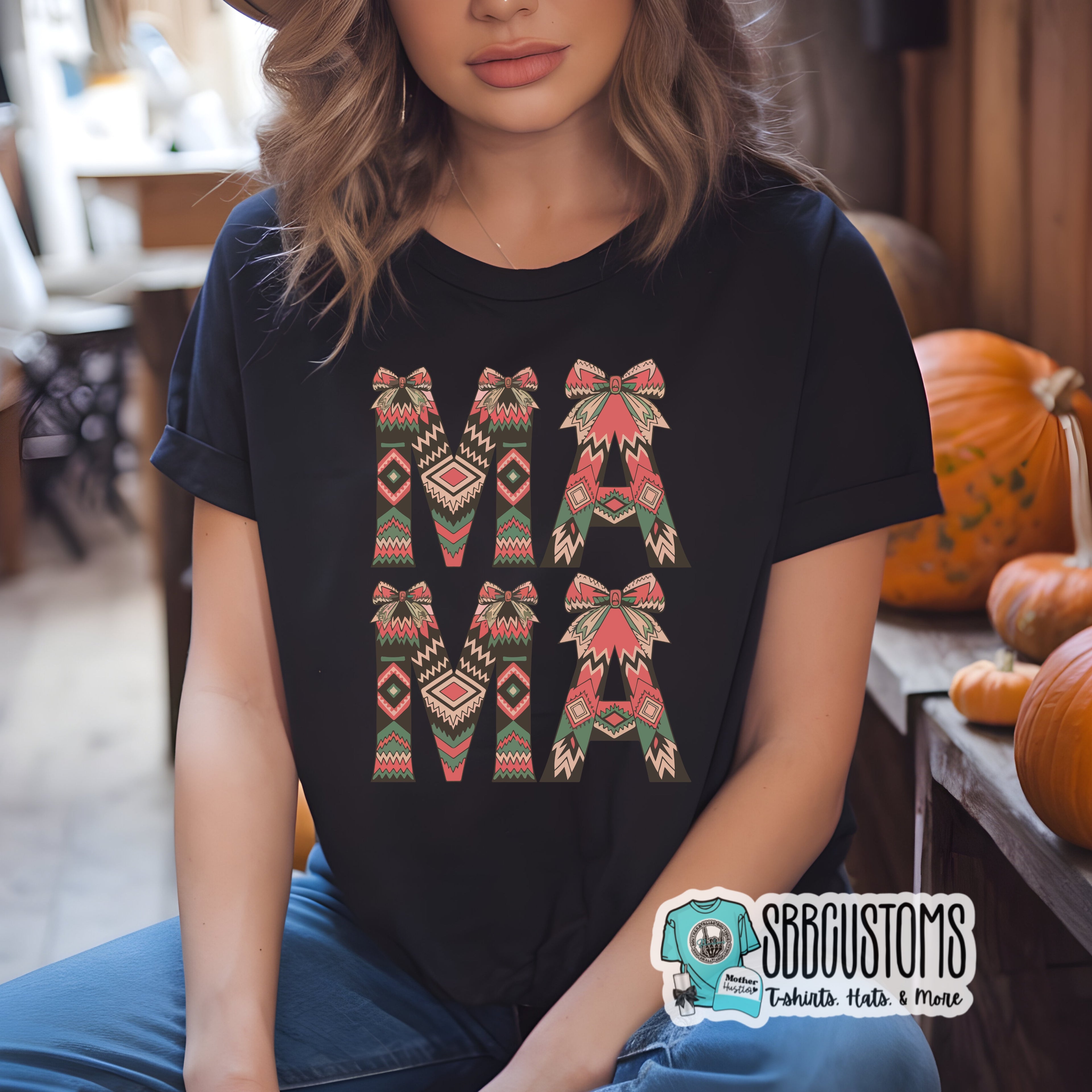 Mama Western Aztec T-shirt