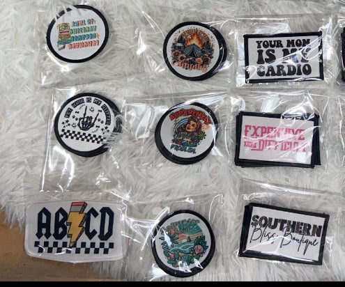 Mama Purple Pastel Trucker Hat Iron On Patch Only