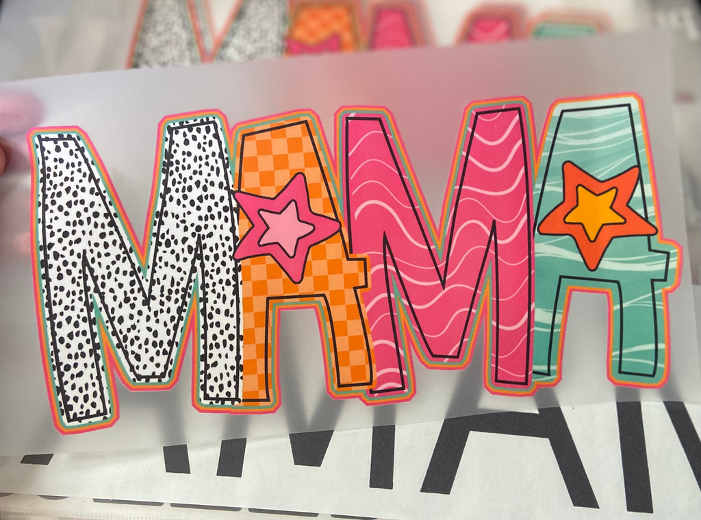 Quick Ship Dots & Stars Mama T-shirt