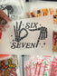Six Seven Skull Hands DTF Trucker Hat Patch Only