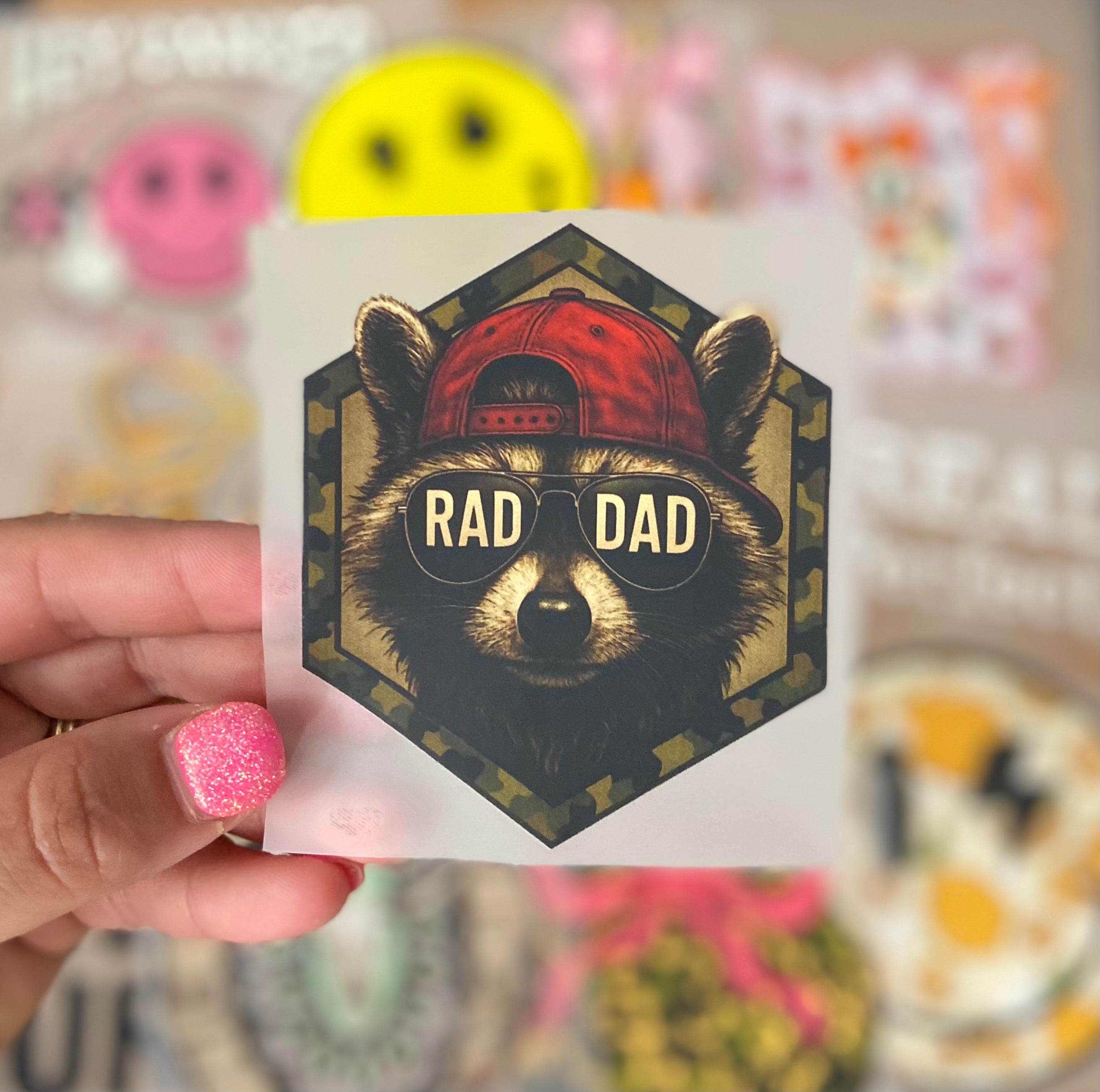 Rad Dad DTF Trucker Hat Patch Only