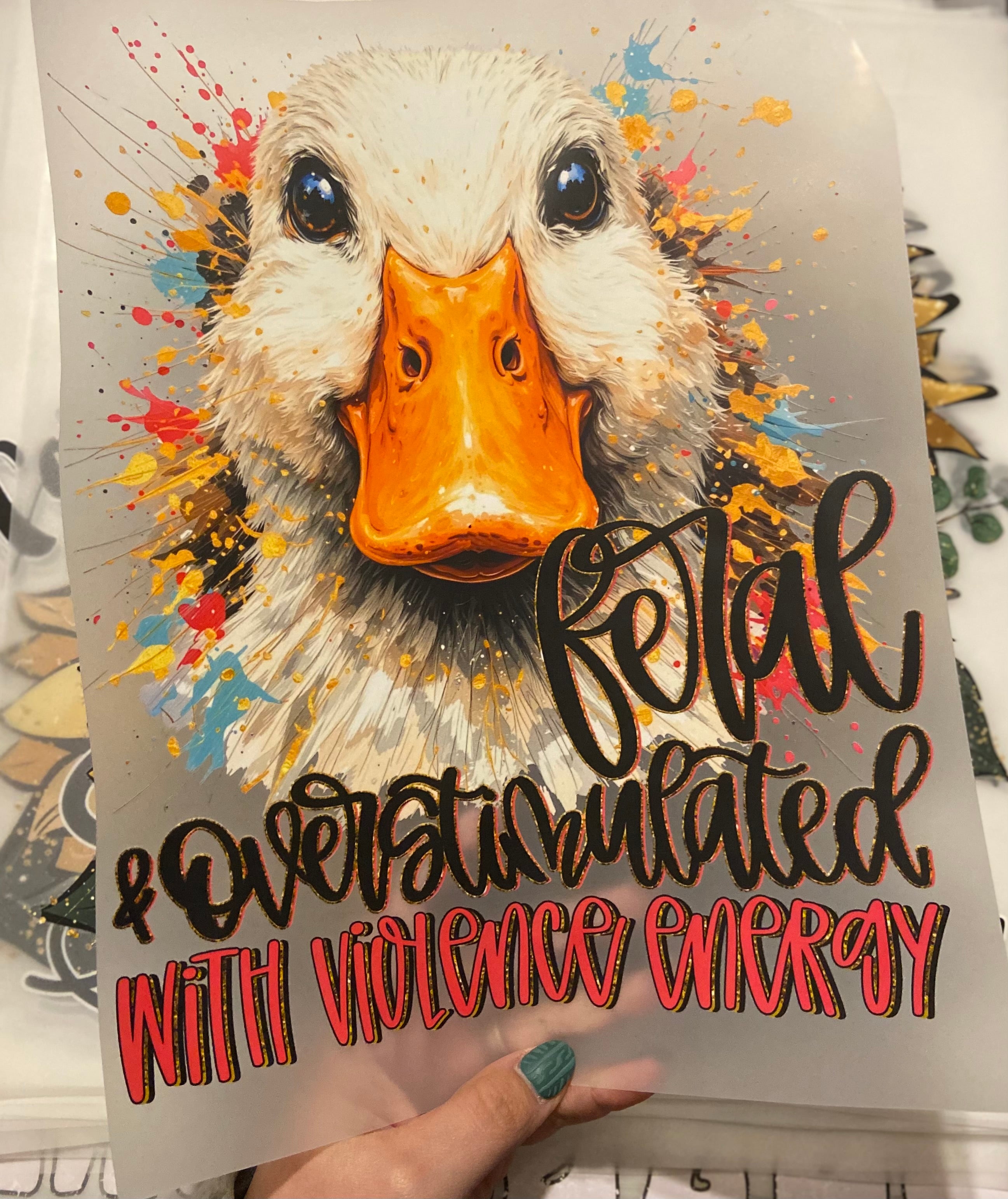 Quick Ship Goose Feral & Overstimulated T-shirt
