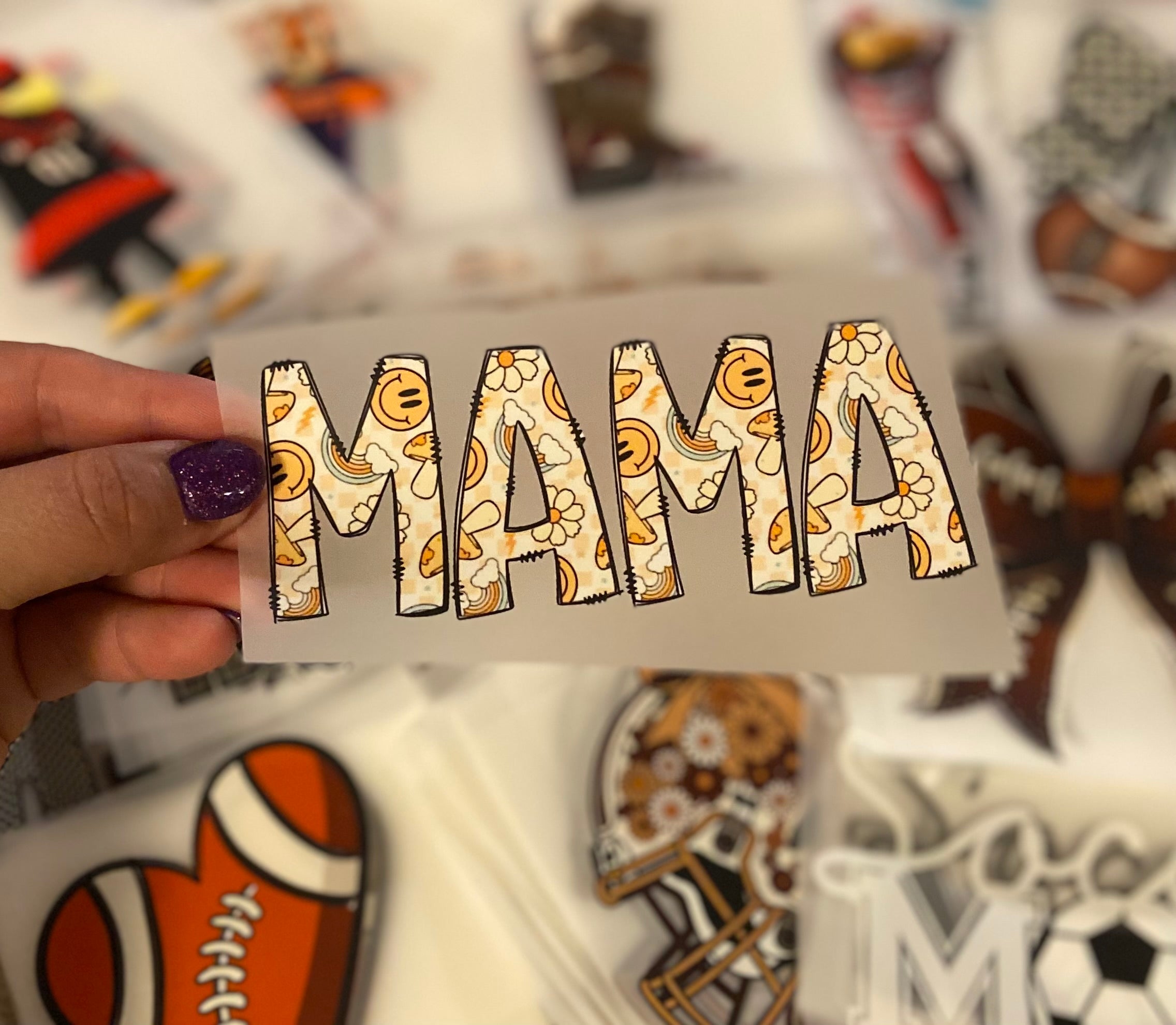 Mama Doodle Filled DTF Trucker Hat Patch Only