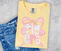 Custom Bow Name Comfort Color T-Shirt