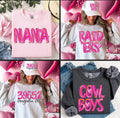 Custom Pink Name Comfort Color T-Shirt