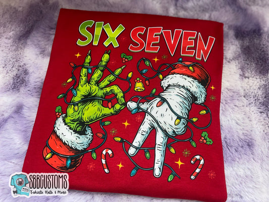 Six Seven Hands Christmas Baby, Toddler, Youth Short Sleeve Shirt