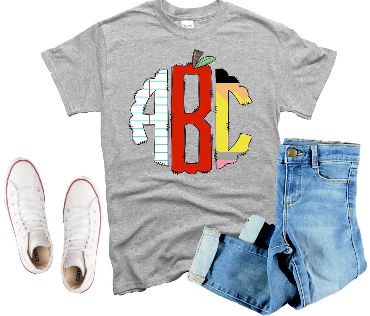School Monogram Comfort Color T-Shirt