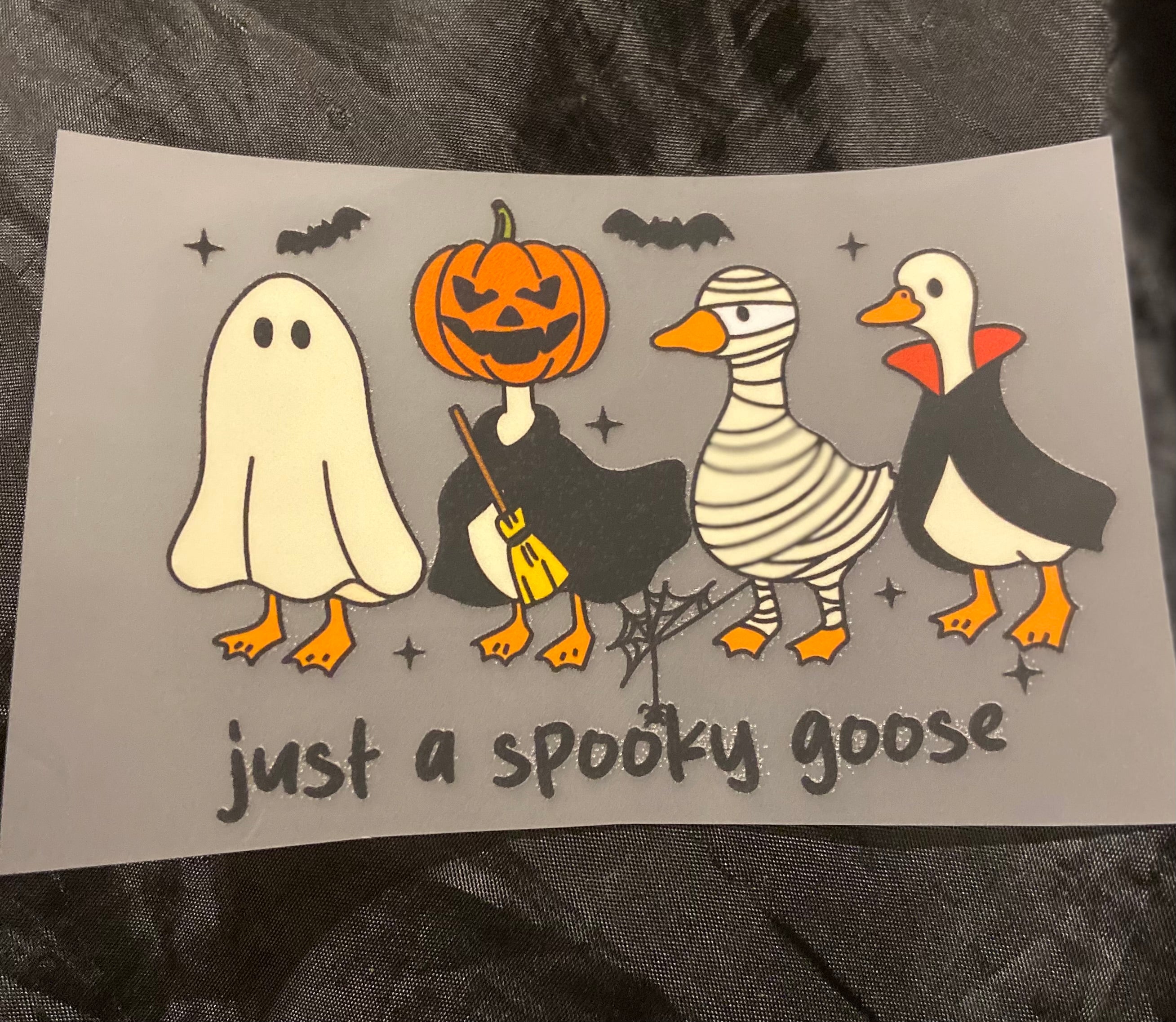 Spooky Goose DTF Trucker Hat Patch Only