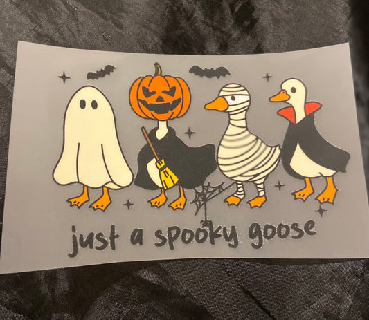 Spooky Goose DTF Trucker Hat Patch Only